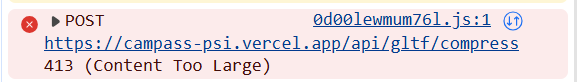 Serverless Backend Compression Error